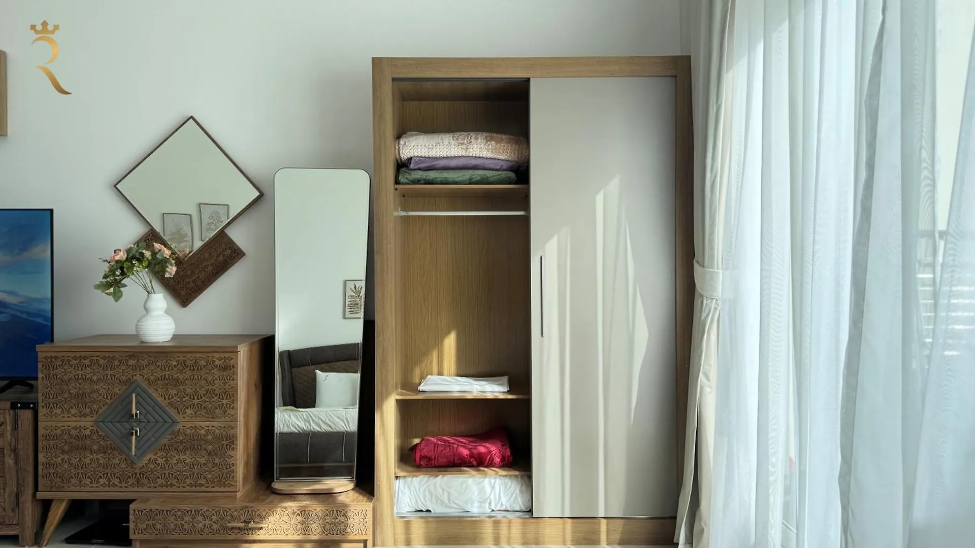 Al Reef Peaceful Studio King Bed Comfort For 2 أبو ظبي الإمارات العربية المتحدة