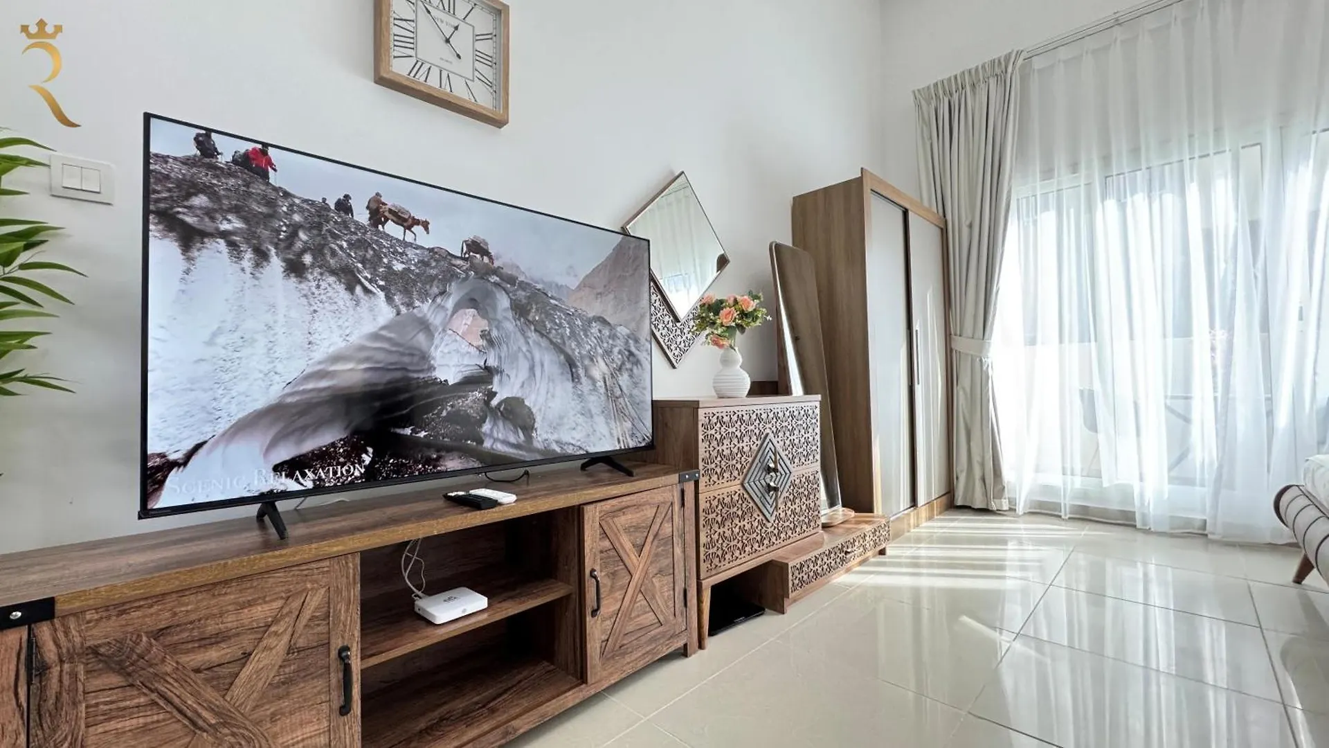 شقة Al Reef Peaceful Studio King Bed Comfort For 2 أبو ظبي